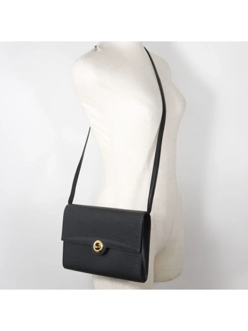 Louis Vuitton Pochette Arche 2-Way Clutch Epi Leather Noir Black - Picture 10 of 10